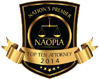 Nation's Premier NAOPIA Top Ten Attorney 2014
